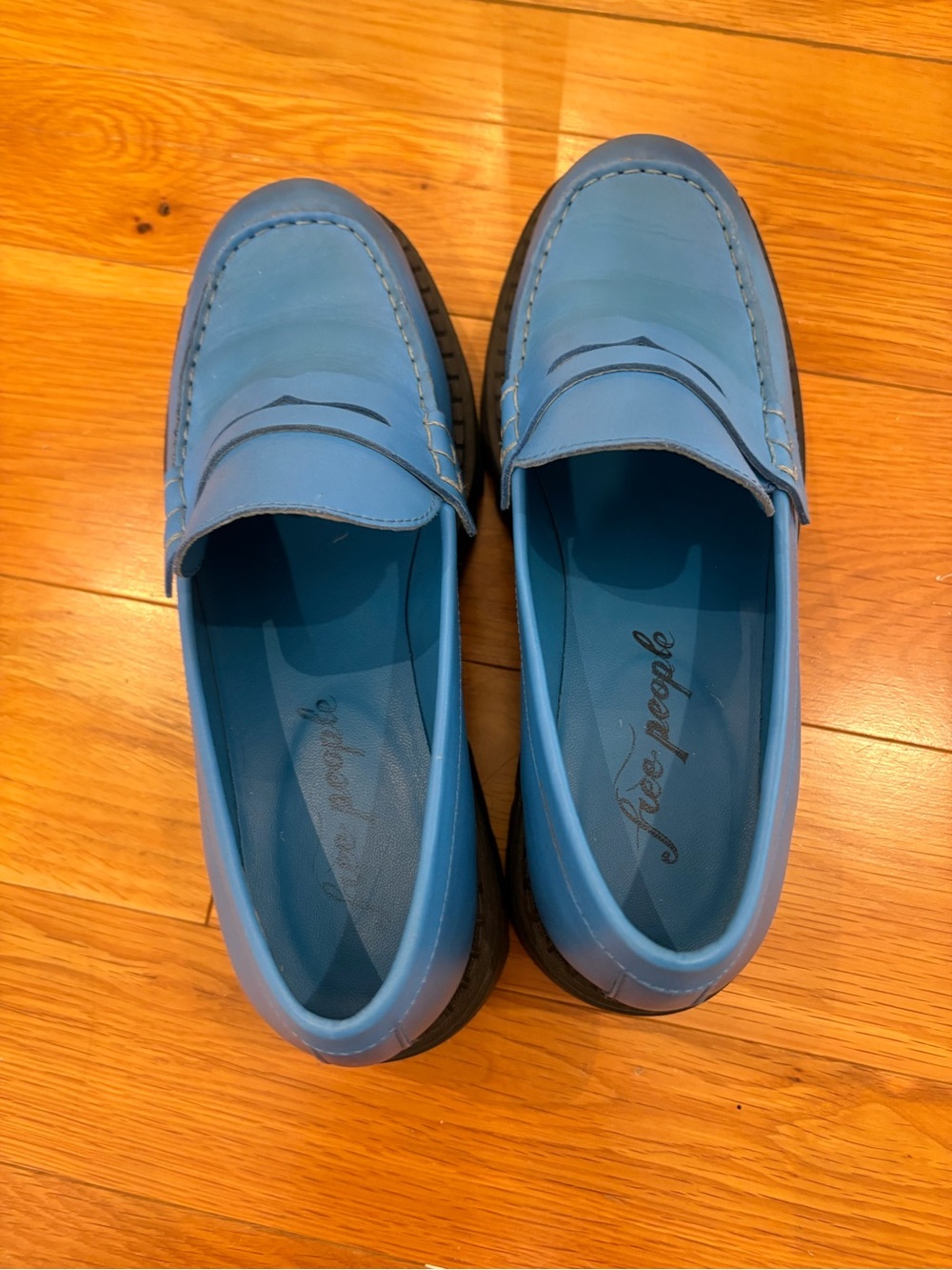 Free People Lyra Lug Sole Loafer Size 10 - Picture 5 of 6